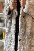 Paloma Dusk Premium Faux Fur Coat Grey Mist